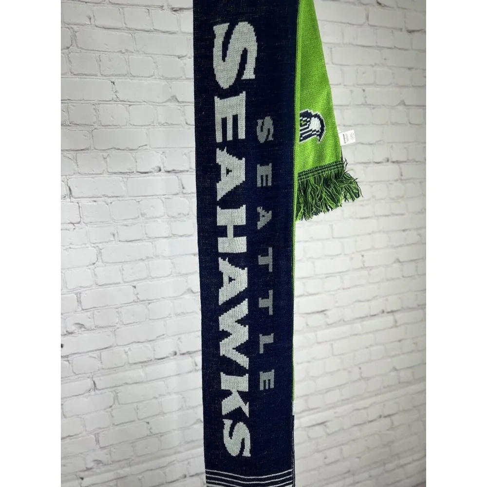 Seattle Seahawks NFL Forever Collectibles Scarf Double Sided w/Fringe